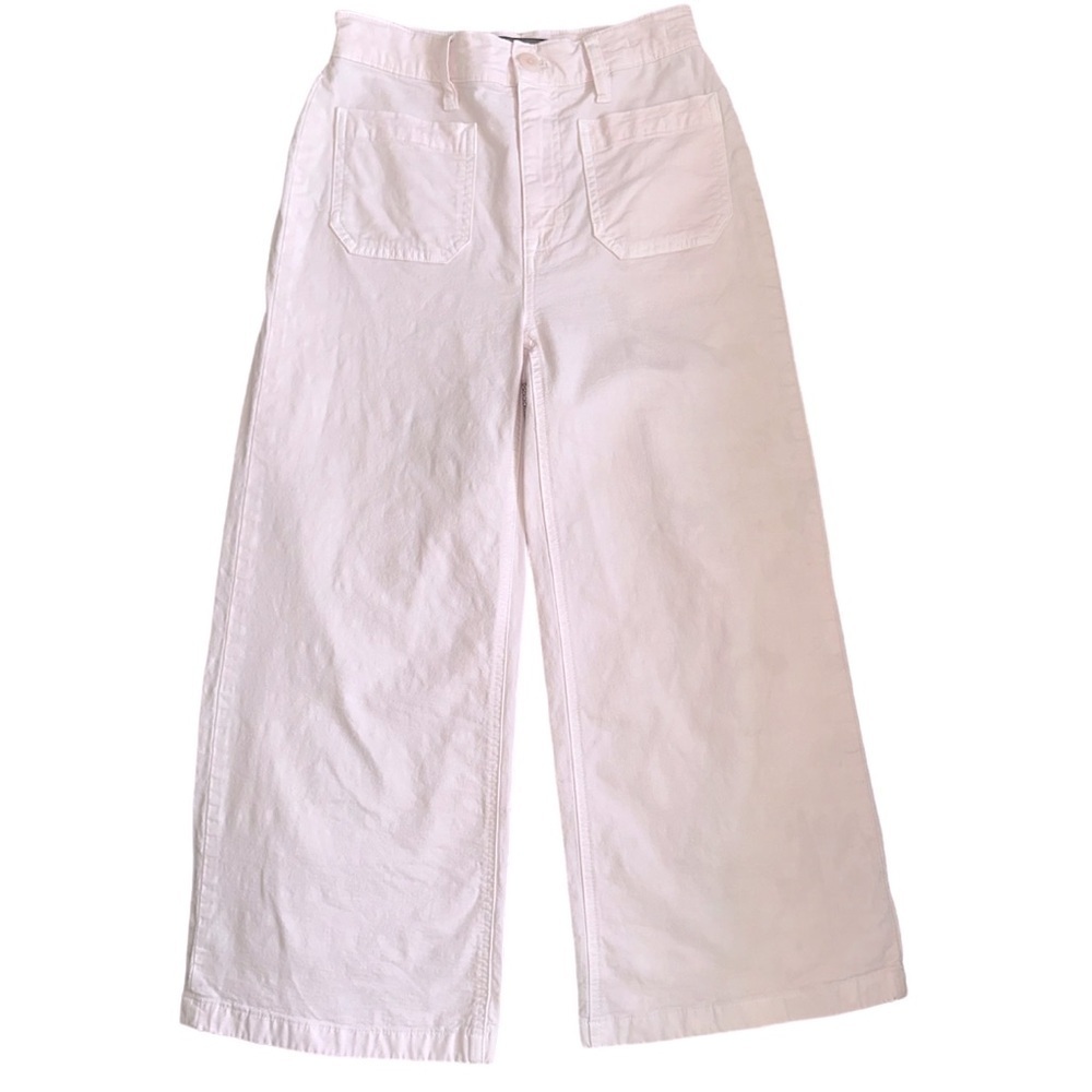 Point Sur Wide-Leg Crop Pastel Pink Jeans Size 24 Flaw